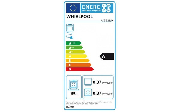 WHIRLPOOL AKZ 521/IX - &Eacute;tiquette &eacute;nergie