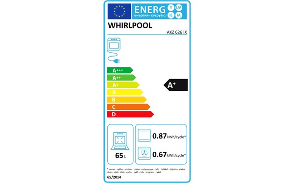 WHIRLPOOL AKZ 626/IX - &Eacute;tiquette &eacute;nergie