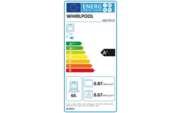 WHIRLPOOL AKZ 797/IX - &Eacute;tiquette &eacute;nergie