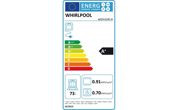 WHIRLPOOL AKZ 96240/IX - &Eacute;tiquette &eacute;nergie