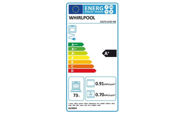 WHIRLPOOL AKZ 96240/NB - &Eacute;tiquette &eacute;nergie