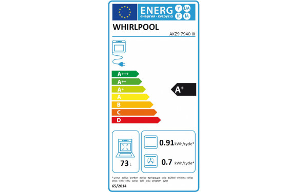 WHIRLPOOL AKZ9 7940/IX - &Eacute;tiquette &eacute;nergie