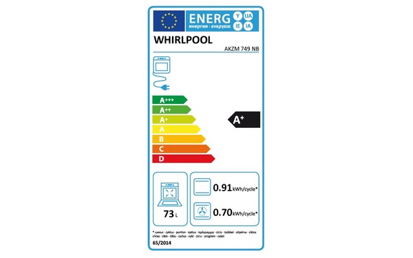 WHIRLPOOL AKZM 749/NB - &Eacute;tiquette &eacute;nergie