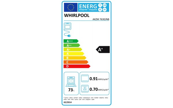 WHIRLPOOL AKZM 7630/NB - &Eacute;tiquette &eacute;nergie