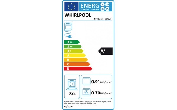 WHIRLPOOL AKZM 7630/WH - &Eacute;tiquette &eacute;nergie