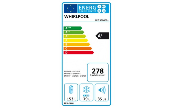 WHIRLPOOL ART5500/A+ - &Eacute;tiquette &eacute;nergie