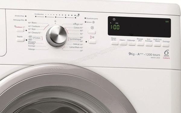 WHIRLPOOL AWOD2930 - Panneau de commandes (cr&eacute;dit : But)