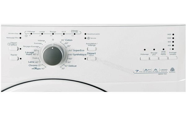 WHIRLPOOL AWOD 7431 - Panneau de commandes