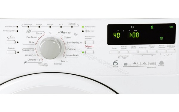 WHIRLPOOL AWOD 8452 - Panneau de commandes