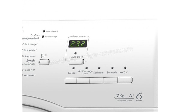 WHIRLPOOL AZA7211 - Touches heure de fin