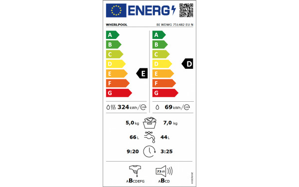 WHIRLPOOL BIWDWG751482EUN - &Eacute;tiquette &eacute;nergie v2