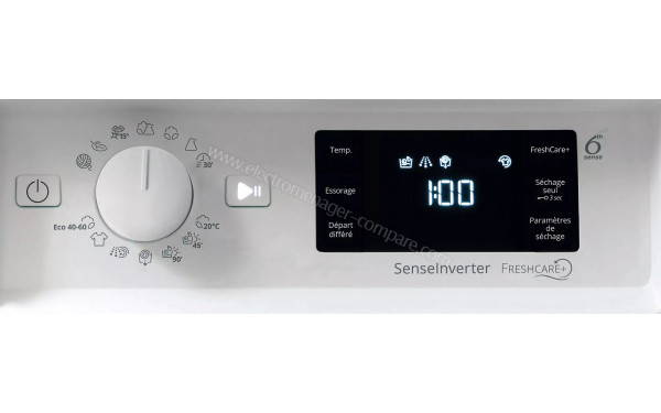 WHIRLPOOL BIWDWG96146FR - Vue des programmes