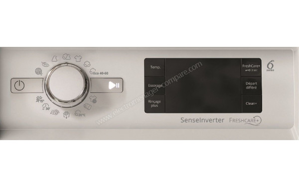 WHIRLPOOL BIWMWG71483FRN - Vue des programmes