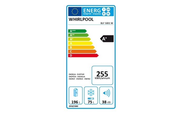 WHIRLPOOL BLF5001W - &Eacute;tiquette &eacute;nergie