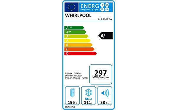 WHIRLPOOL BLF7001OX - &Eacute;tiquette &eacute;nergie