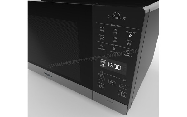 WHIRLPOOL CMCP 34R9 BL - Panneau de commandes (cr&eacute;dit : Darty)