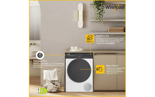 WHIRLPOOL CWD104MWBSFRX - Mise en situation