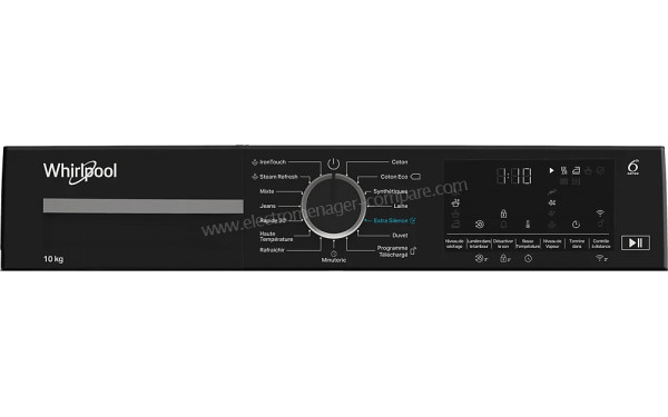 WHIRLPOOL CWD104MWBSFR - Panneau de commandes