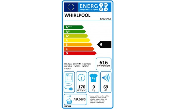 WHIRLPOOL DELY9000 - &Eacute;tiquette &eacute;nergie
