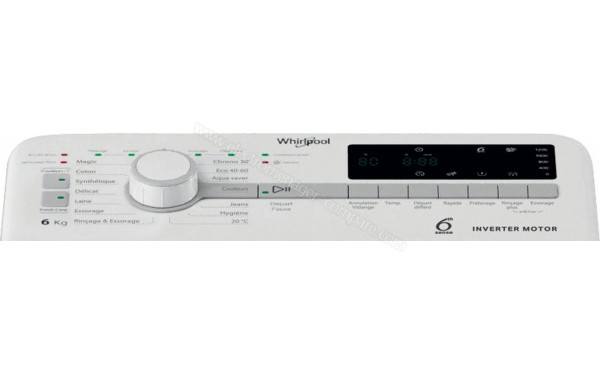 WHIRLPOOL ETDLR6061FR - Panneau de commandes