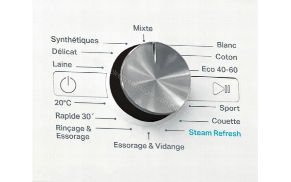 WHIRLPOOL FFB8489BVFR - Vue des programmes