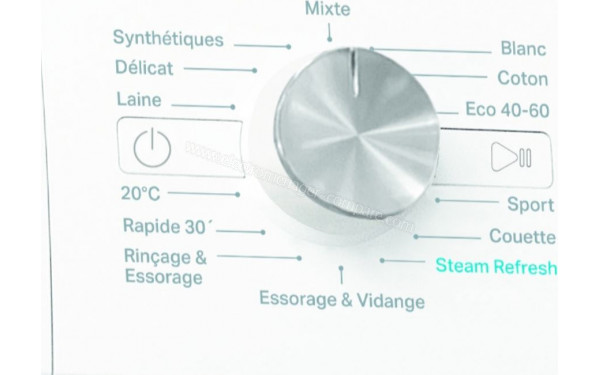 WHIRLPOOL FFBB9448CVFR - Vue des programmes