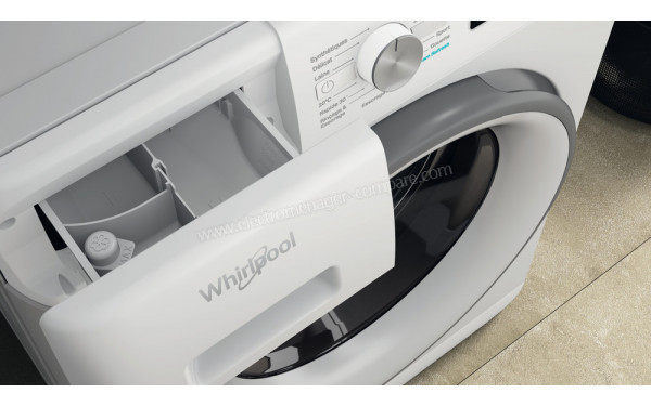 WHIRLPOOL FFBC8448SVFR - Zoom sur le tiroir lessiviel