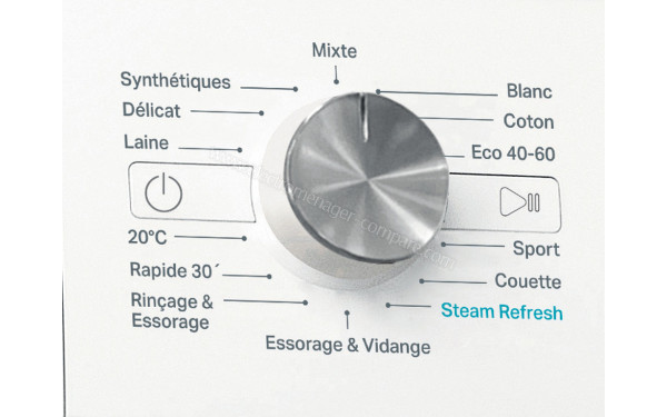 WHIRLPOOL FFBC8448SVFR - Vue des programmes