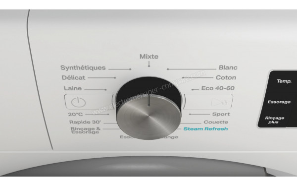 WHIRLPOOL FFBD10469BSVFR - Vue des programmes