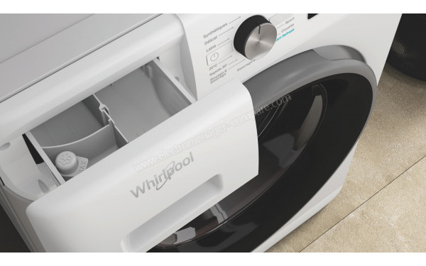 WHIRLPOOL FFBD10469BSVFR - Zoom sur le tiroir lessiviel