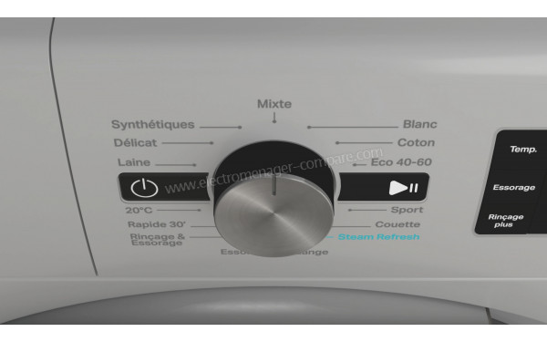 WHIRLPOOL FFBP10469SBSVFR - Vue des programmes