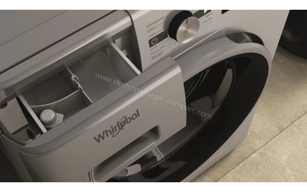 WHIRLPOOL FFBP10469SBSVFR - Zoom sur le tiroir lessiviel