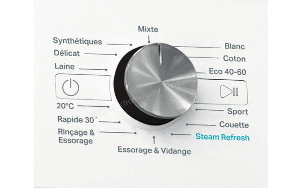 WHIRLPOOL FFBP8489BVFR - Vue des programmes