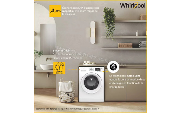 WHIRLPOOL FFBS8489WVFR - Technologie 6&egrave;me sens