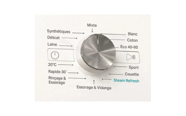 WHIRLPOOL FFBU827VFR - Vue des programmes