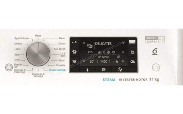 WHIRLPOOL FFD11489SVFR - Vue des programmes