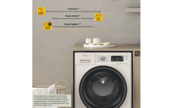 WHIRLPOOL FFDB9489BVFR - Vue des programmes