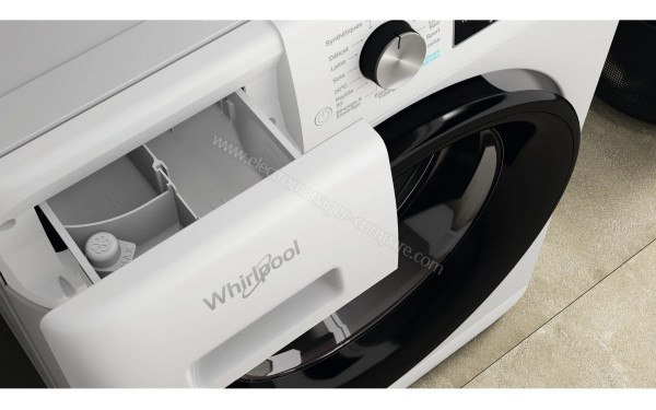 WHIRLPOOL FFDJ9469BVFR - Zoom sur le tiroir lessiviel