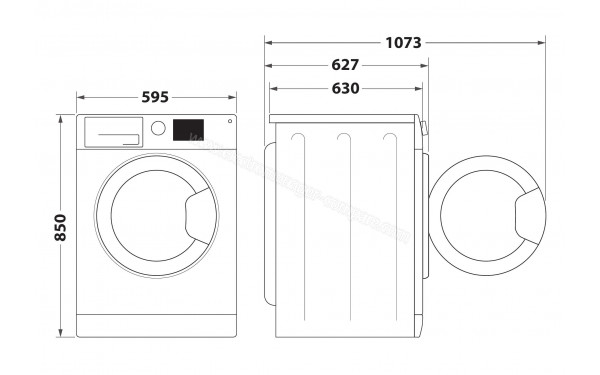 WHIRLPOOL FFS9258SBFR - Dimensions
