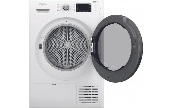WHIRLPOOL FFTBNM229X2BFR - Vue de face hublot ouvert