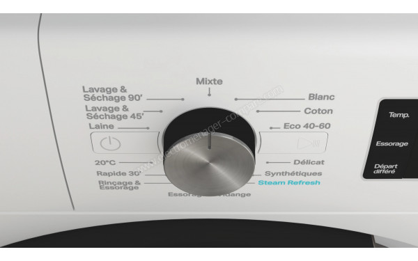 WHIRLPOOL FFWDB864369BVFR - Vue des programmes
