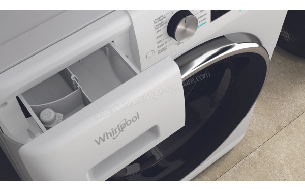 WHIRLPOOL FFWDD1176258BCVFR - Zoom sur le tiroir lessiviel