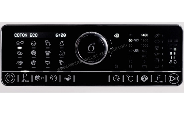 WHIRLPOOL FSCR12440 - Panneau de commandes (cr&eacute;dit : Boulanger)