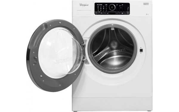 WHIRLPOOL FSCR80430 - Vue de face avec hublot ouvert