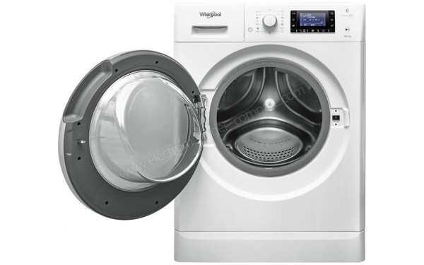WHIRLPOOL FWDD1071681WS EU - Vue de face hublot ouvert