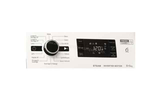 WHIRLPOOL FWDGP861483BVFRN - Vue des programmes