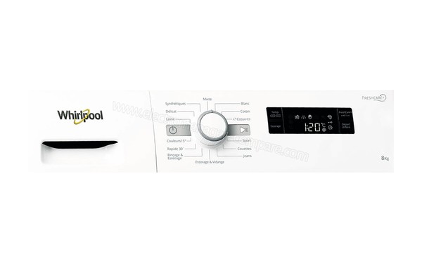 WHIRLPOOL FWF81483WSFR - Panneau de commandes