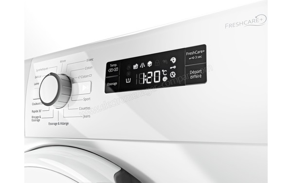 WHIRLPOOL FWFP 81484 W FR - Panneau de commandes (cr&eacute;dit : Boulanger)