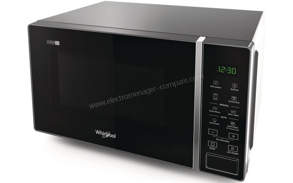 WHIRLPOOL MWP 203/SB - Vue 3/4 droite