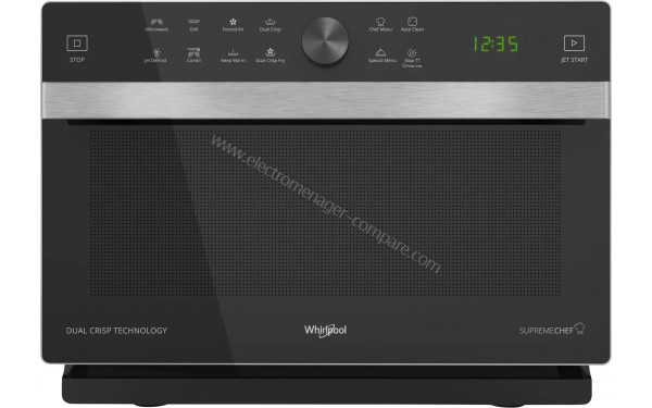 WHIRLPOOL MWSC833SB - Vue de face